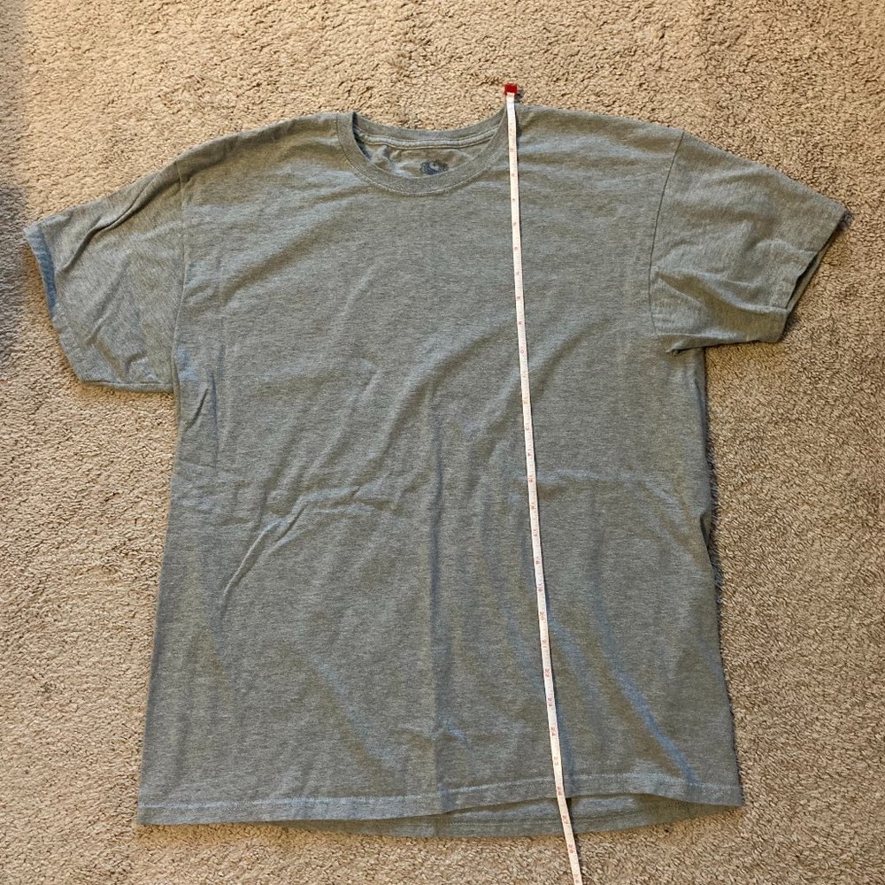 Fruit of the Loom 3 Pack Mens Large T-Shirt Gray Crewneck Short Sleeve - Picture 6 of 11